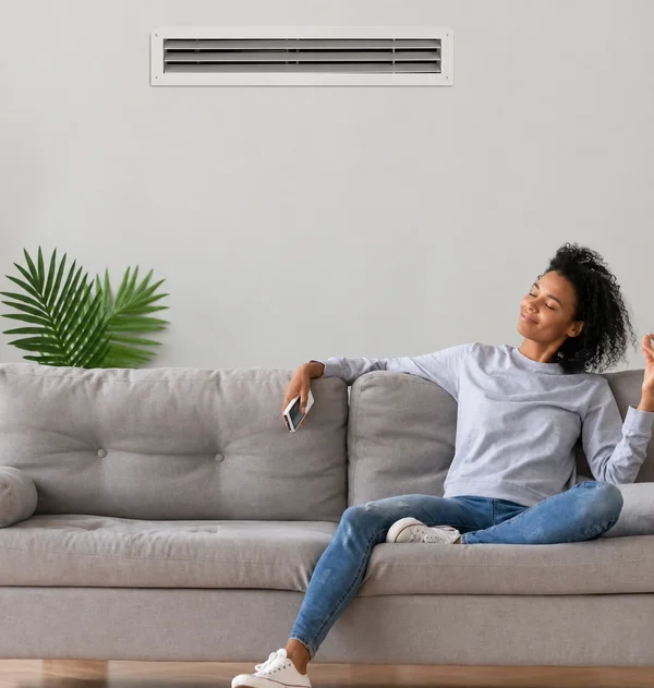 Climatiseur gainable dissimulé en faux plafond